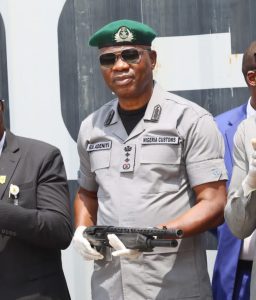 CUSTOMS INTERCEPTS CONTAINER-LOAD OF ARMS; AMMUNITION; DRUGS WORTH N13.9 BILLION AT ONNE COMMAND