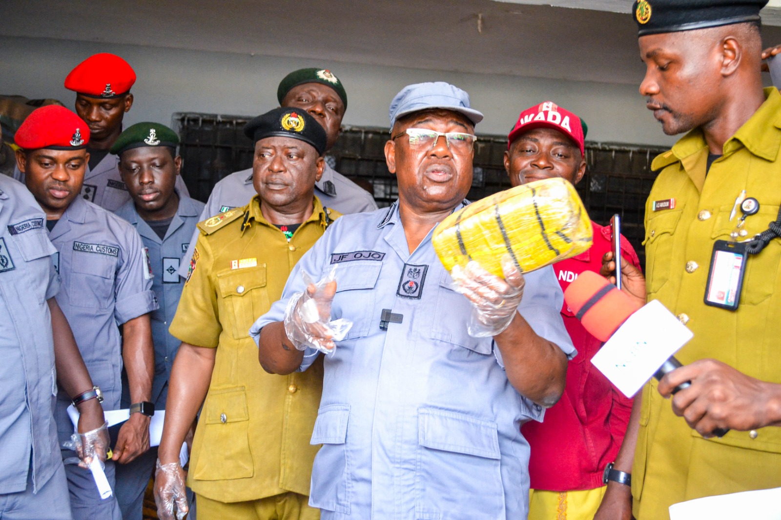 OGUN I CUSTOMS HANDS OVER INTERCEPTED 7,217.7 KILOGRAMS OF CANNABIS SATIVA, TRAMADOL TABLETS TO NATIONAL DRUG LAW ENFORCEMENT AGENCY