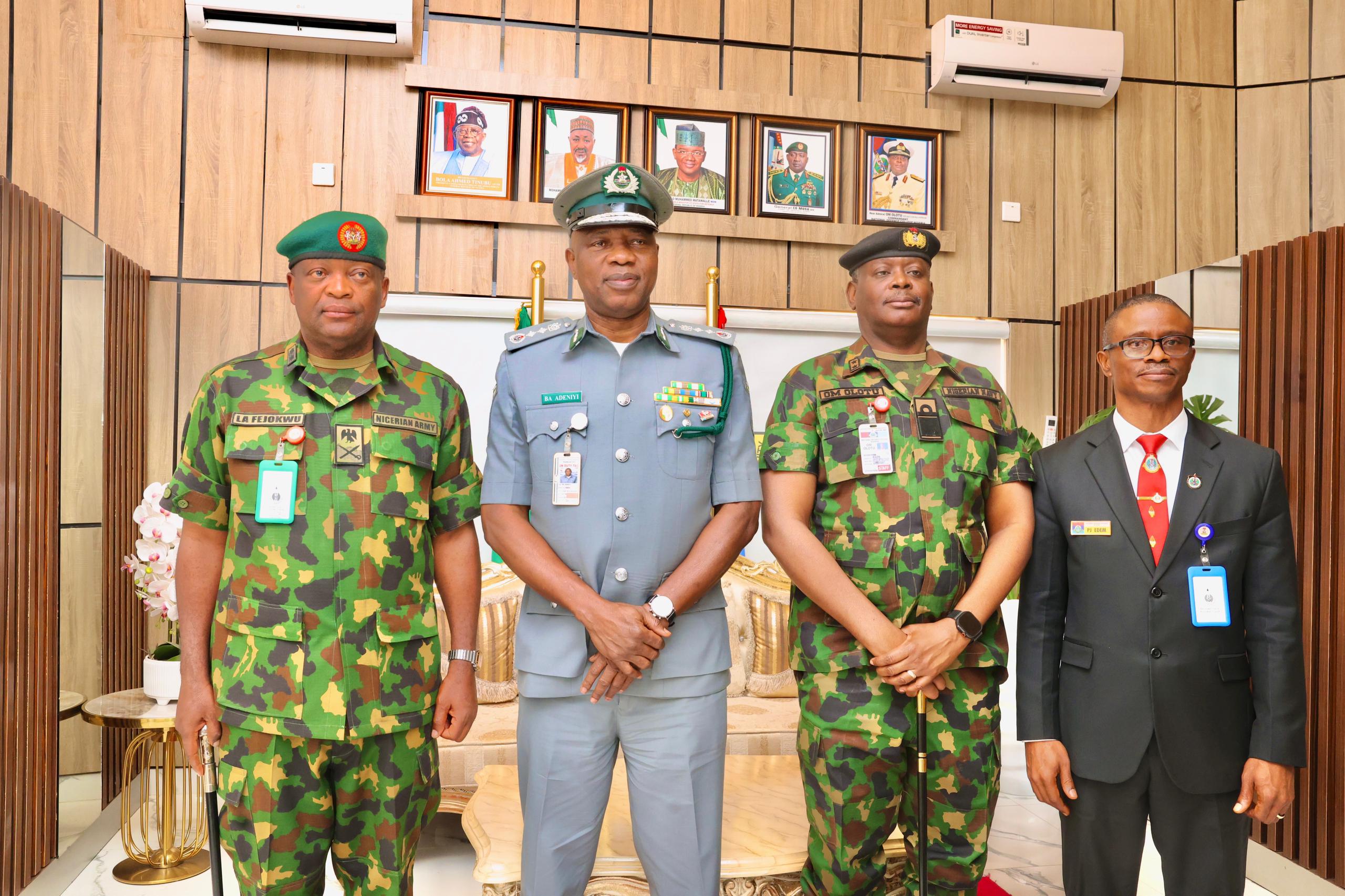 CGC ADENIYI ADVOCATES SYNERGY AMONG SECURITY AGENCIES TO OPTIMISE ANTI-SMUGGLING OPERATIONS 