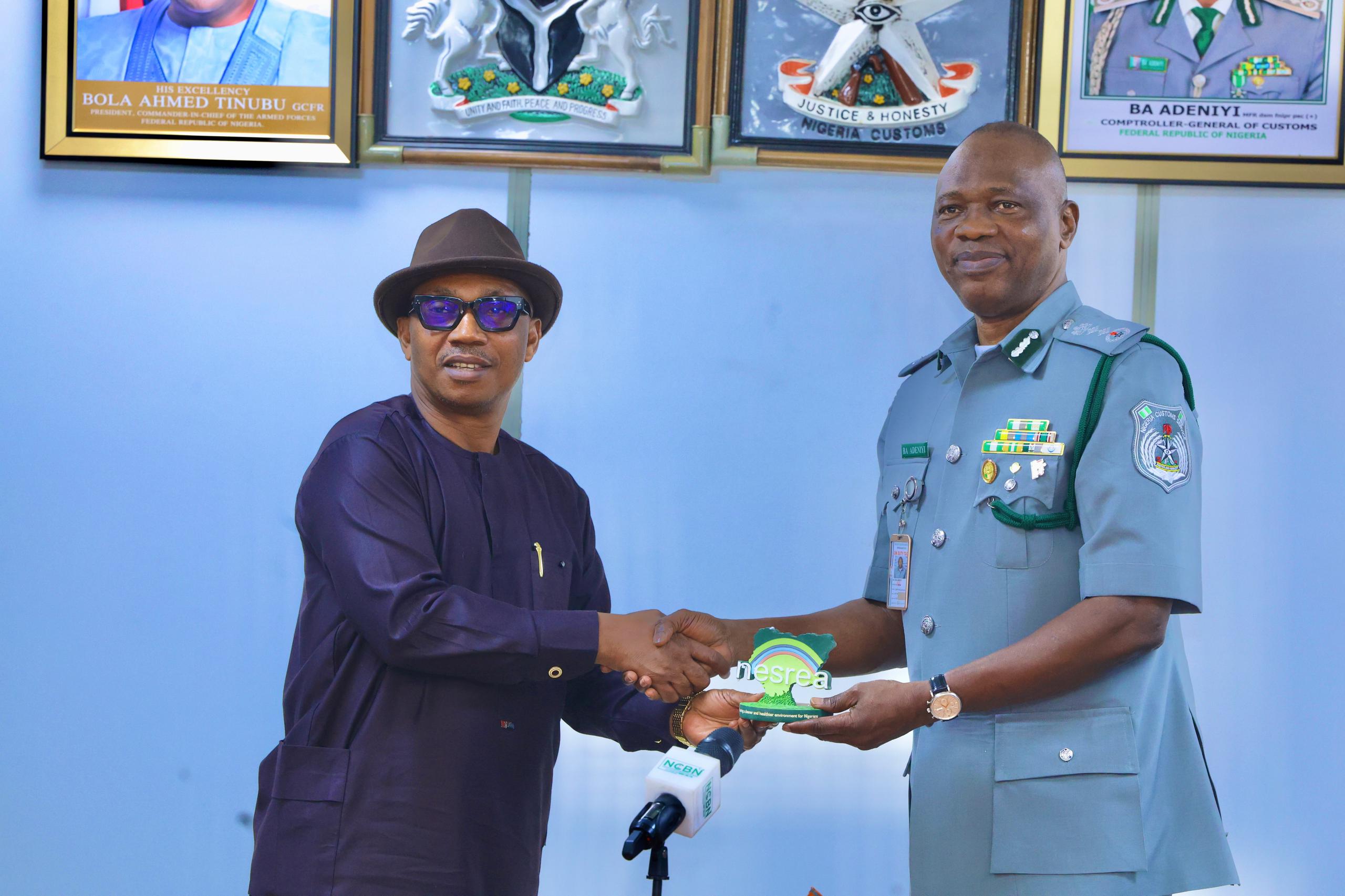 SUSTAINABLE DEVELOPMENT: CUSTOMS, NESREA STRENGTHEN COLLABORATION ON ENVIRONMENTAL PROTECTION 