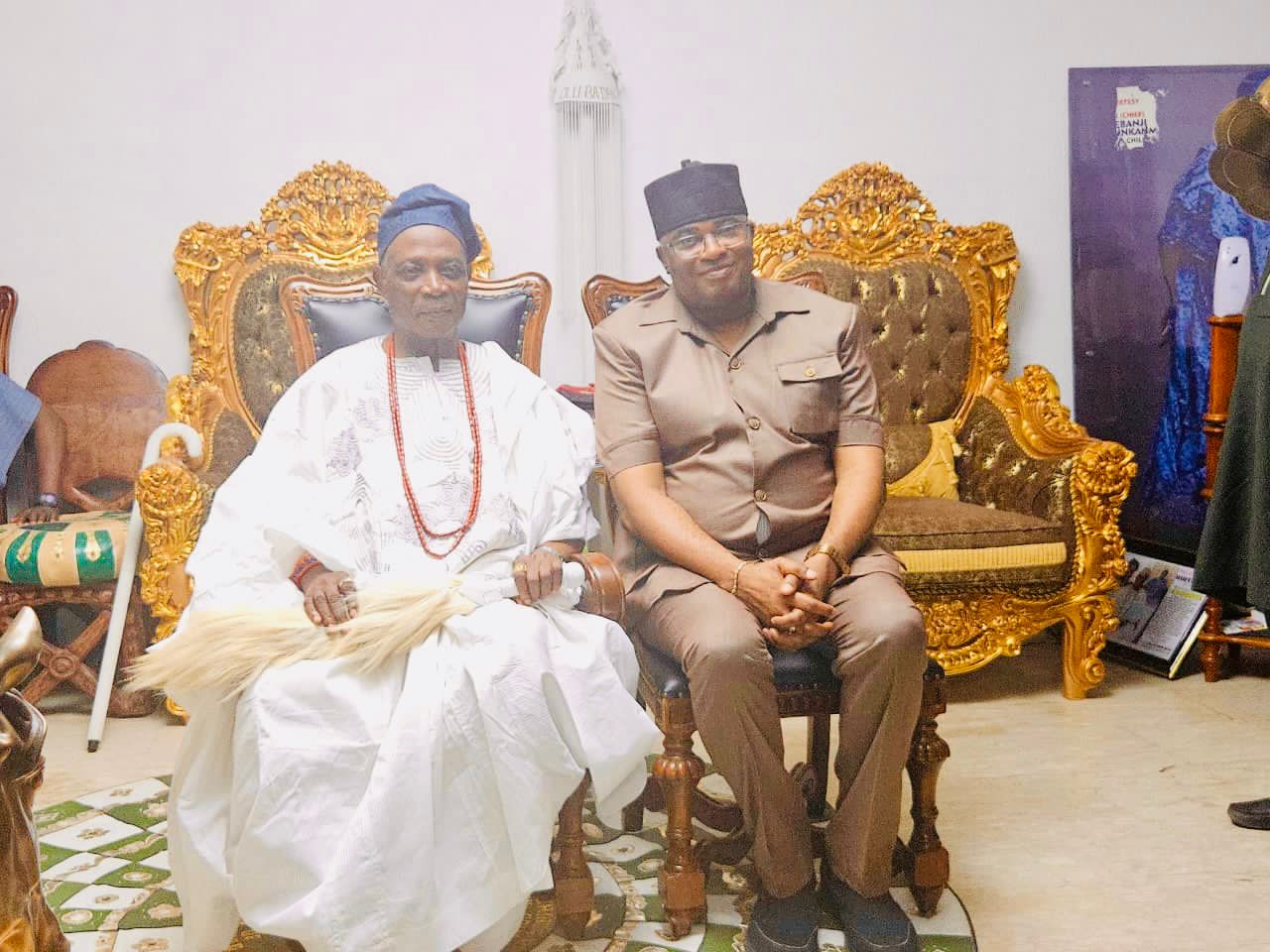 COMPT GAMBO PAYS HOMAGE TO THE OLUBADAN; URGES CO-ORDINATED ACTION AGAINST SMUGGLING