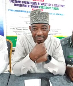 DCG NNADI REVIEWS THE BOOK‘ CUSTOMS OPERATIONAL REVOLUTION & DEVELOPMENT OF MARITIME INDUSTRY UNDER PRESIDENT TINUBU’