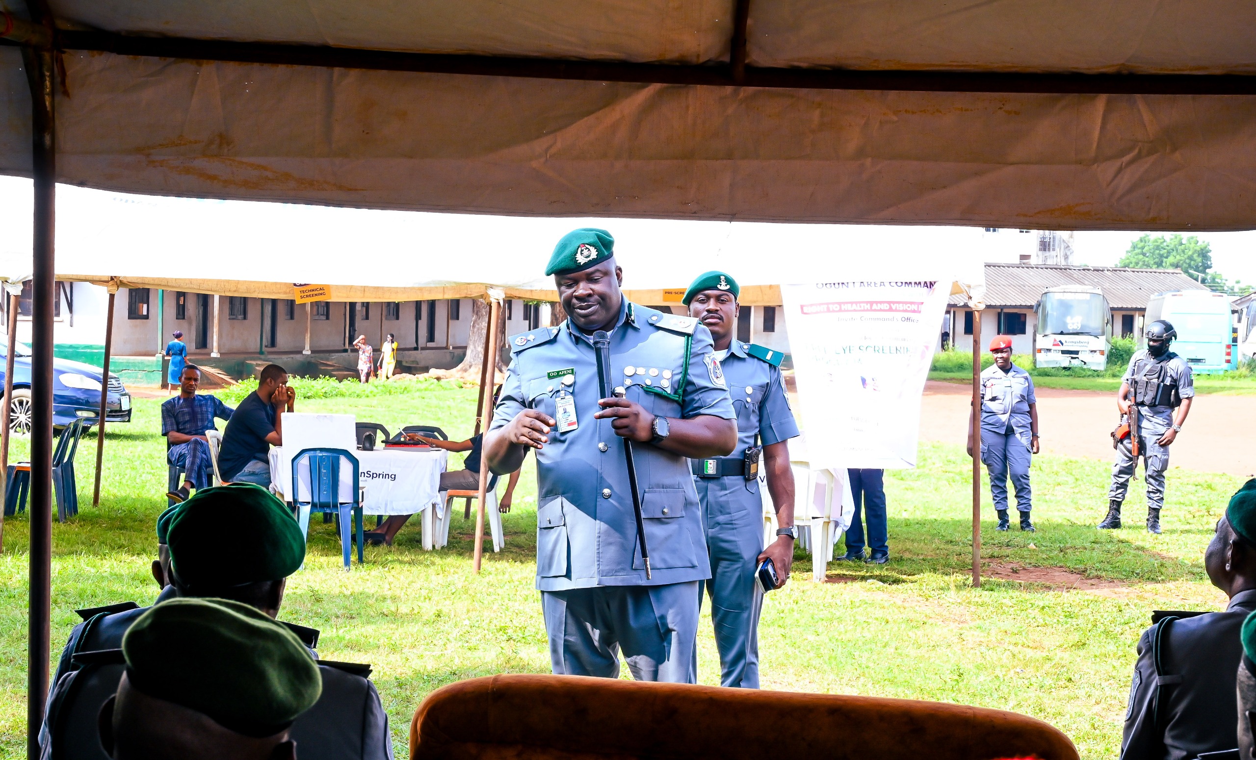 DEPUTY COMPTROLLER OLADAPO AFENI SPONSORS FREE EYE CARE PROGRAM FOR OFFICERS OF OGUN I AREA COMMAND