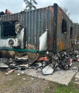 FIRE OUTBREAK AT WESTERN MARINE COMMAND