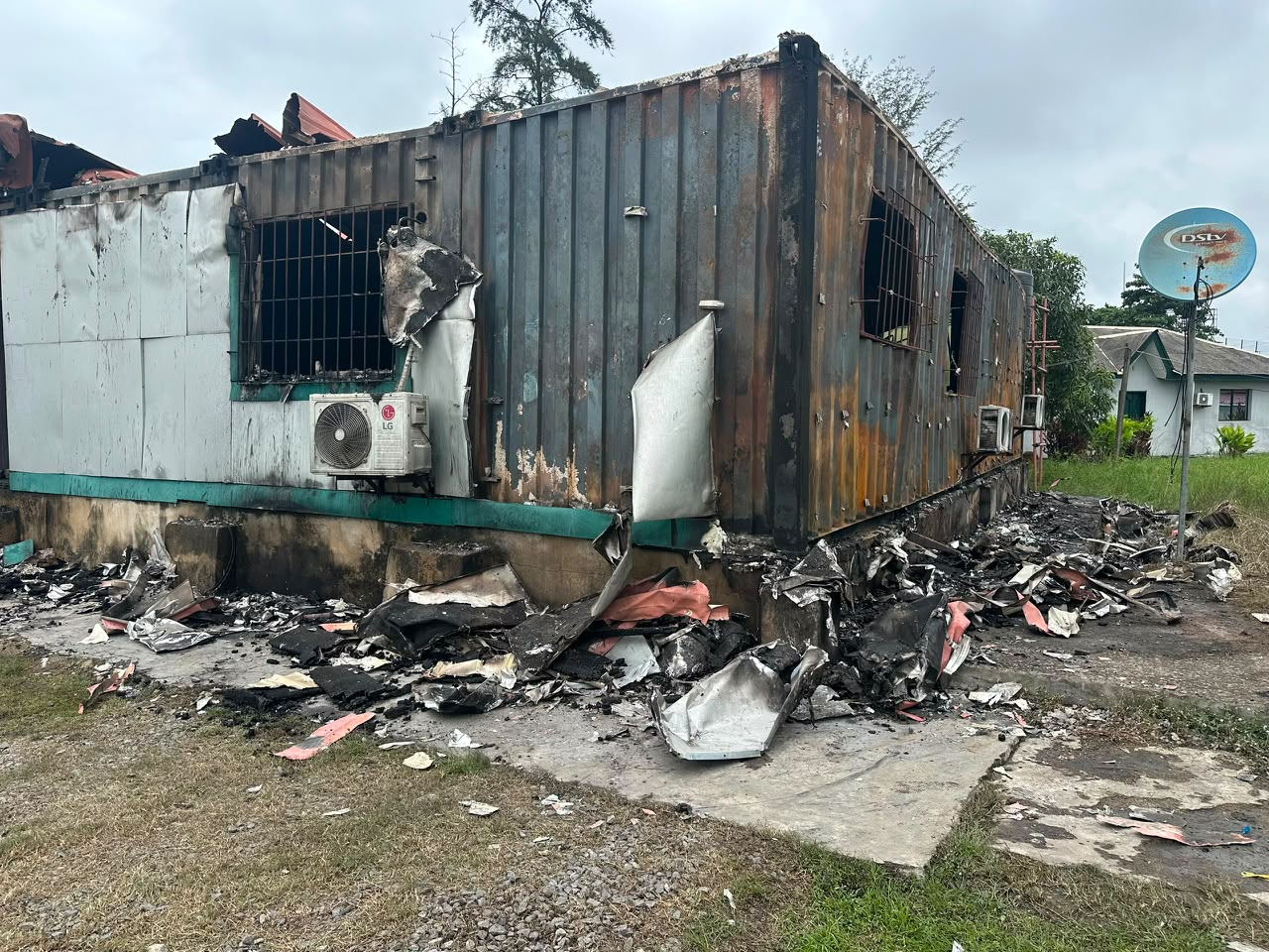 FIRE OUTBREAK AT WESTERN MARINE COMMAND